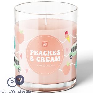 PAN AROMA PEACHES &amp; CREAM SCENTED CANDLE 150G