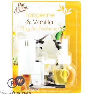 PAN AROMA PLUG-IN TANGERINE &amp; VANILLA AIR FRESHENER