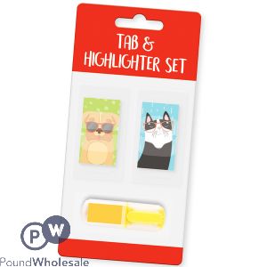 Purrfect Pets Tab & Highlighter Pet Set