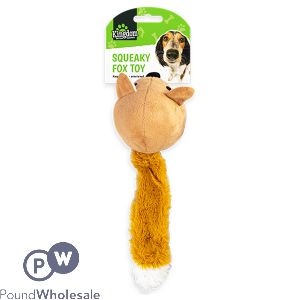 Kingdom Squeaky Fox Dog Toy