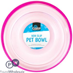 Kingdom Transparent Non-Slip Pet Bowl 18.5cm