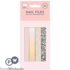 Forever Beautiful Assorted Nail Files 4 Pack