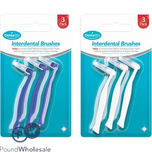 Dentaglo Interdental Brushes 3 Pack Assorted Colours