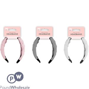 Forever Beautiful Toweling Bow Headband Assorted Colours