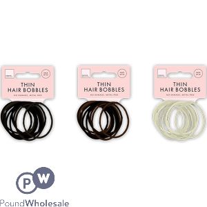 Forever Beautiful Natural Thin Hair Bobbles 20 Pack Assorted Colours