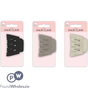 Forever Beautiful Small Matte Hair Claw Clip Assorted Colours