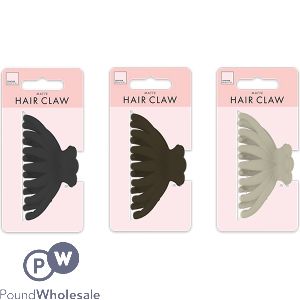 Forever Beautiful Rounded Matte Hair Claw Clip Assorted Colours