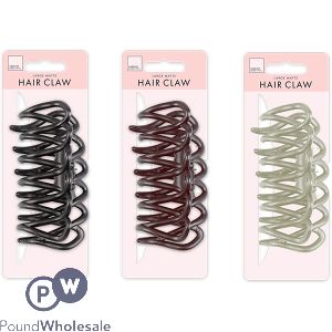 Forever Beautiful Large Matte Hollow Hair Claw Clip Assorted Colours
