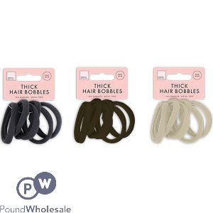 Forever Beautiful Large Thick Rolled Hair Bobbles 20 Pack Assorted Colours