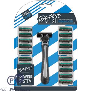 Tempest Triple Blade Men's Blade Shaving System 21pc