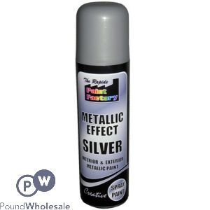 Paint Factory Silver Metallic Spray Paint 250ml