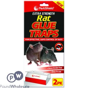 PEST SHIELD EXTRA STRENGTH RAT GLUE TRAPS