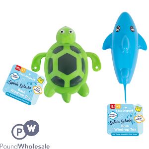 First Steps Assorted Turtle & Shark Wind-Up Bath Toy