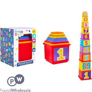 FIRST STEPS 10 STACKER BLOCKS PLAY SET