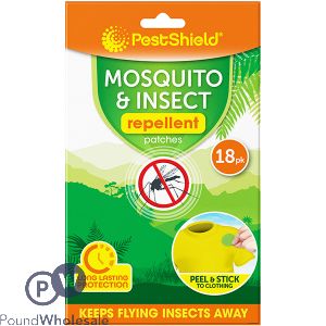 Pestshield Mosquito & Insect Repellent Peel & Stick Patches 18 Pack