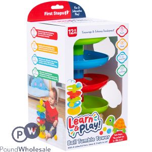 First Steps Multicoloured Ball Tumble Tower Play Set 12m+