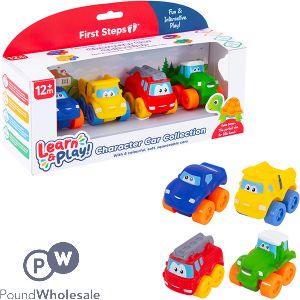First Steps 12m+ My First Vehicles Baby Toy 4 Pack