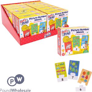 First Steps Let's Play Picture Number Match Puzzle Game Cdu