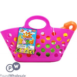 Basket With Beach Set Assorted Colours