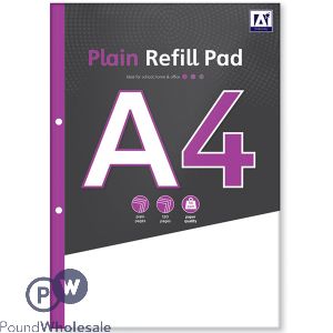 A4 Plain Refill Pad 56Gsm 120 Pages