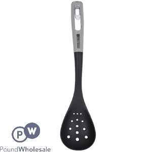 Royalford Black Nylon Slotted Spoon 36cm