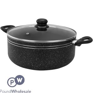 Royalford Non-stick Tempered Glass Aluminium Casserole Dish 26cm