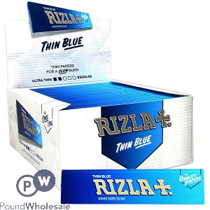 Rizla Thin Blue King Size Rolling Papers Cdu