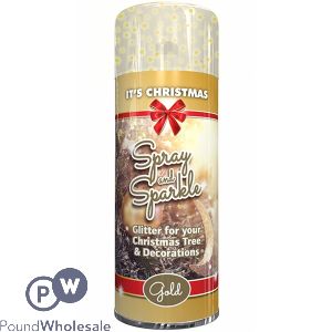 Spray & Sparkle Christmas Tree Spray Gold