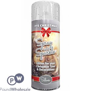 Spray & Sparkle Christmas Tree Spray Silver