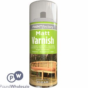 Paint Factory Household Matt Spray Varnish 250ml