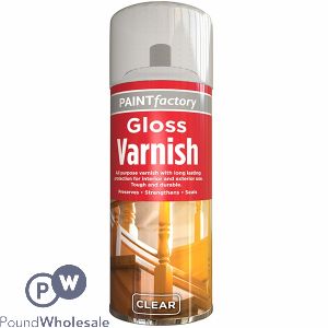 Paint Factory Household Clear Gloss Spray Varnish 250ml