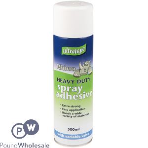 ULTRATAPE RHINO HEAVY DUTY SPRAY ADHESIVE 500ML