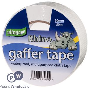 Ultratape Rhino White Gaffer Tape 50mm X 10m