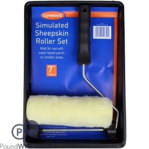 Lynwood Simulated Sheepskin Roller Set 7"