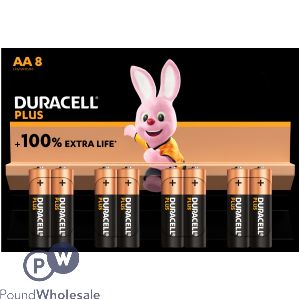 Duracell Plus Aa Batteries 8 Pack