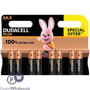 Duracell Plus Aa Lr6 Mn1500 Batteries 8 Pack