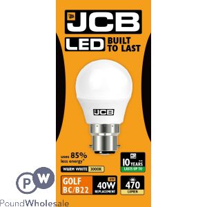 Jcb Led Golf 6w=40w Warm White Bayonet Cap 3000k Box