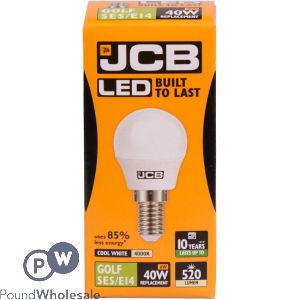 Jcb Led Golf 6w=40w Cool White Ses E14 4000k Box