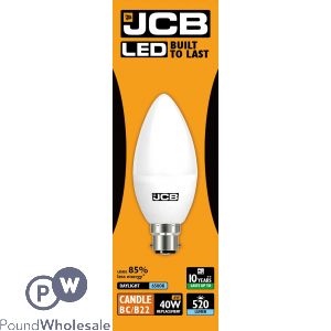 Jcb Led Candle 6w=40w Daylight Bayonet Cap