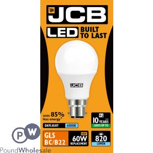 JCB LED GLS 10W 60W DAYLIGHT 6500K BAYONET CAP