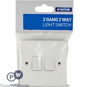 Status 2 Gang 2 Way Light Switch