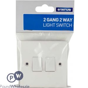 STATUS 2 GANG 2 WAY LIGHT SWITCH