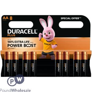 Duracell Plus Power Boost Mn1500 Alkaline Aa Batteries 8 Pack