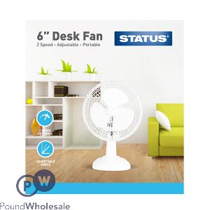 STATUS 2-SPEED DESK FAN 6&quot;