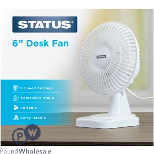 Status 2-speed Desk Fan 6"