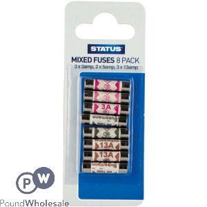 STATUS MIXED FUSES 8 PACK