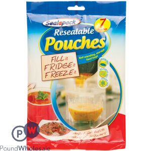 SEALAPACK RESEALABLE POUCHES 7 PACK