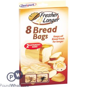 SEALAPACK FRESHER 4 LONGER BREAD BAGS 8 PACK