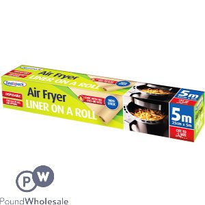 SEALAPACK DISPOSABLE NON-STICK AIR FRYER LINER ON A ROLL 25CM X 5M