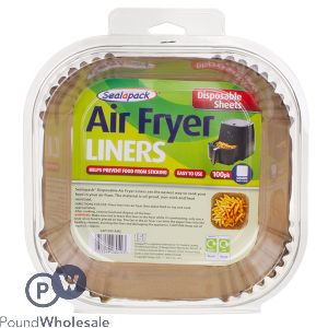 Sealapack 16cm Square Disposable Air Fryer Liners 100 Pack
